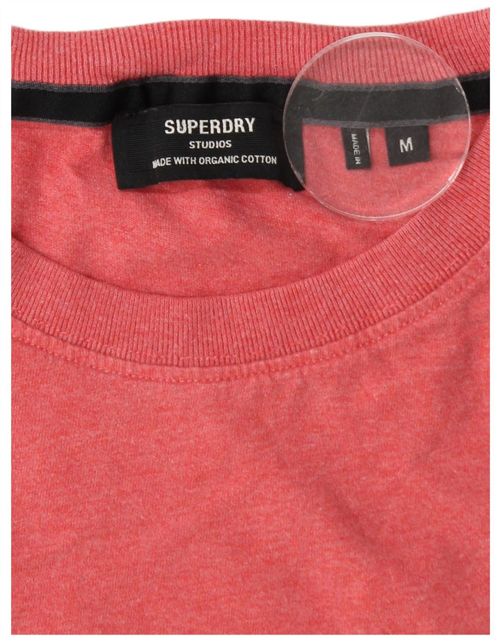 SUPERDRY Herren T-Shirt-Oberteil Mittelrosa