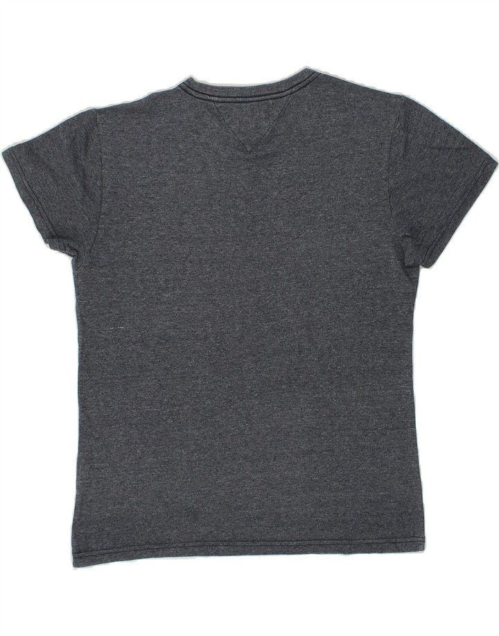 TOMMY HILFIGER Mens Graphic T-Shirt Top Medium Grey Vintage Tommy Hilfiger and Second-Hand Tommy Hilfiger from Messina Hembry 
