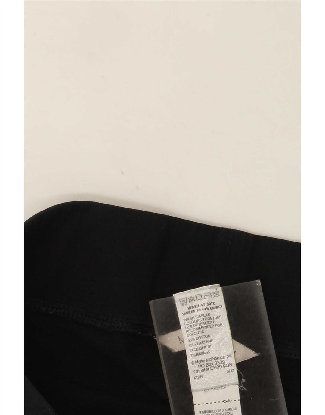Marks & Spencer Damen-Trainingshose, UK-Größe 10, Größe S, Schwarz, Baumwolle