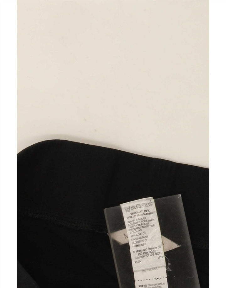 Marks & Spencer Damen-Trainingshose, UK-Größe 10, Größe S, Schwarz, Baumwolle