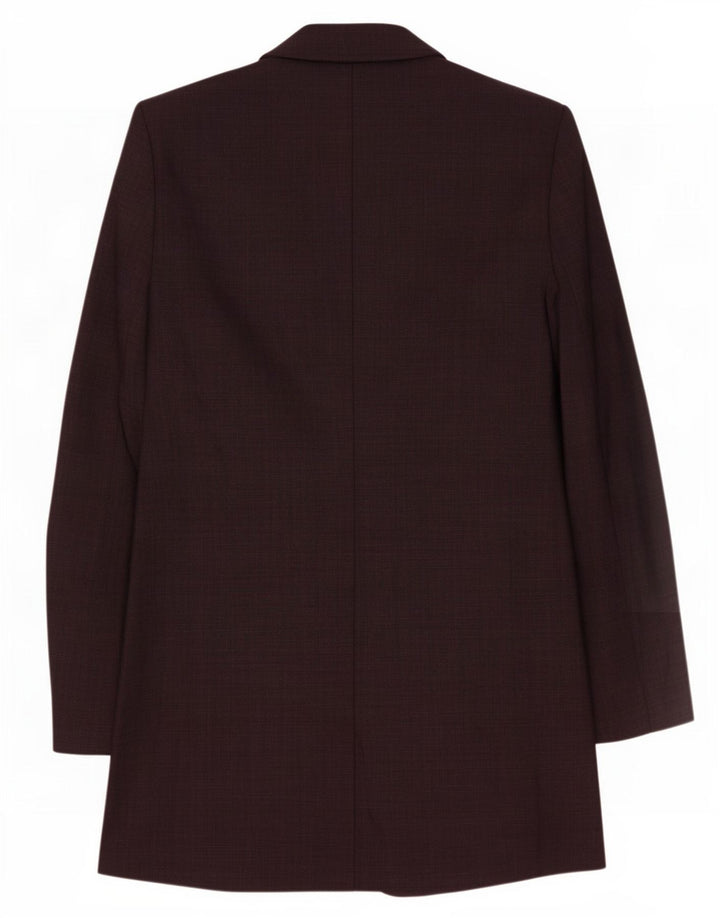 Marks & Spencer Damen Longline 1-Knopf-Blazerjacke, UK 12, mittleres Kastanienbraun
