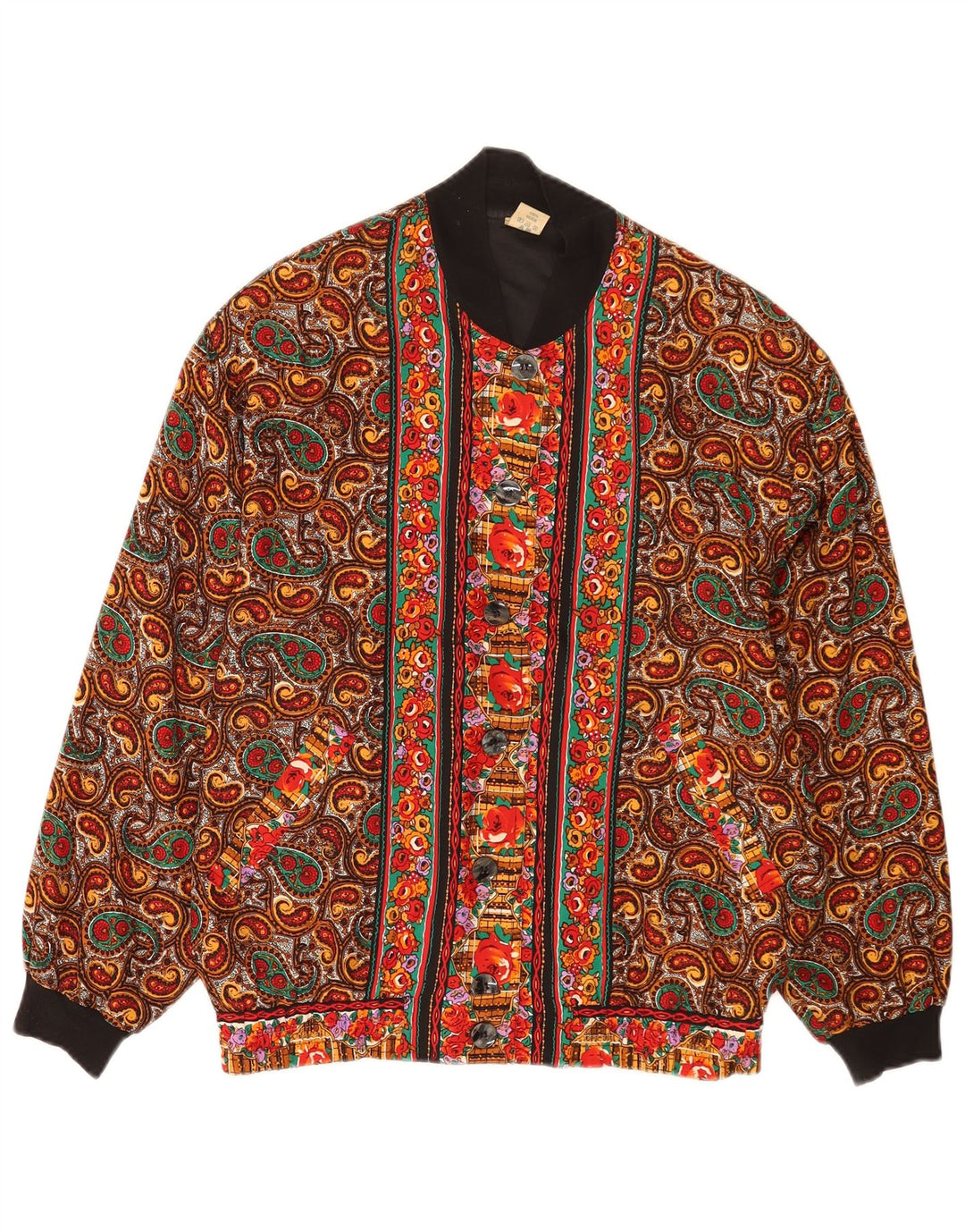 Astor Damen-Bomberjacke in Übergröße, EU 36/38, klein, mehrfarbig, Paisleymuster