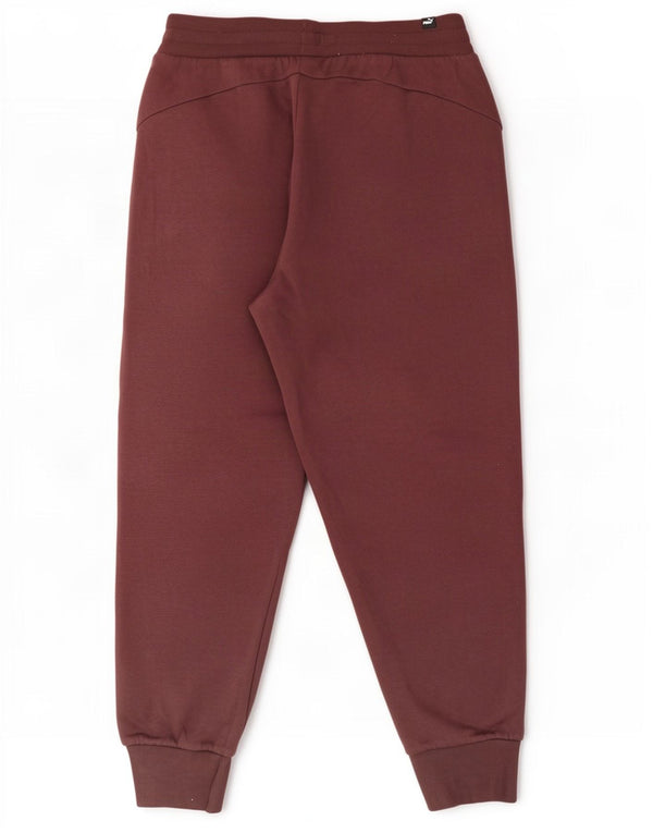 Puma Damen Trainingshose Jogger UK 14 Large Burgund Baumwolle