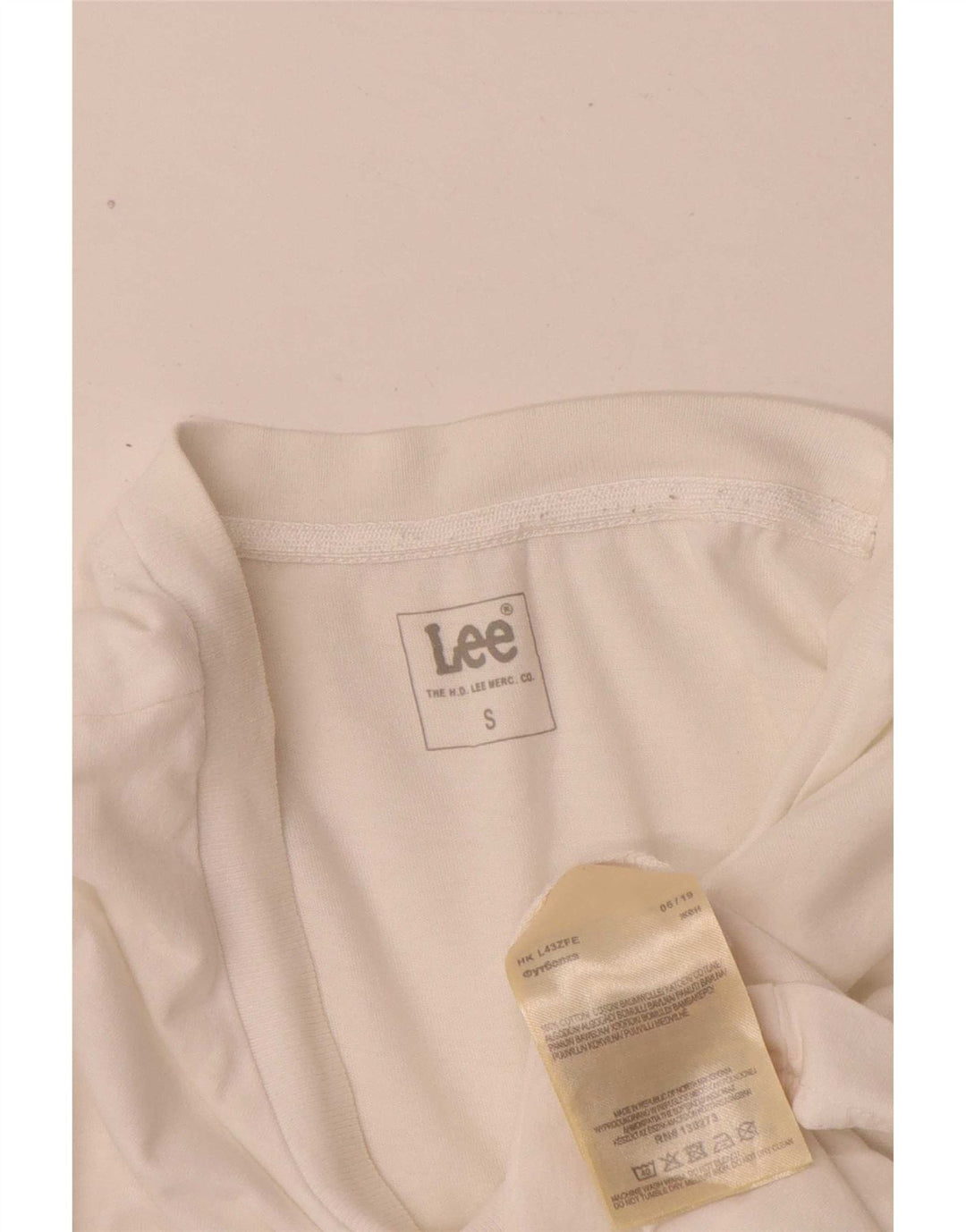 Lee Herren-T-Shirt mit Grafik, Größe S, weiße Baumwolle
