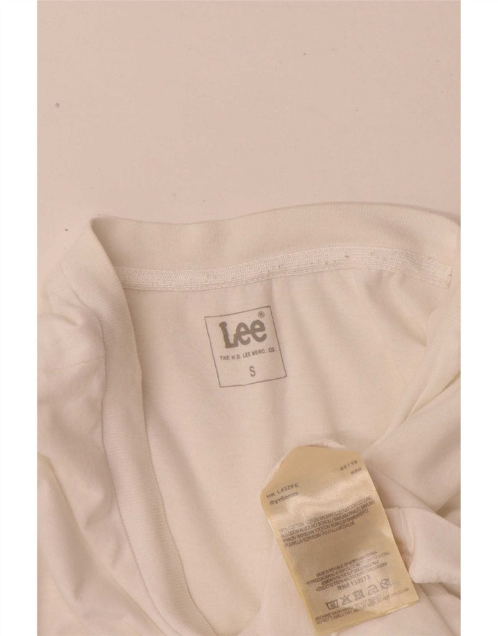 Lee Herren-T-Shirt mit Grafik, Größe S, weiße Baumwolle