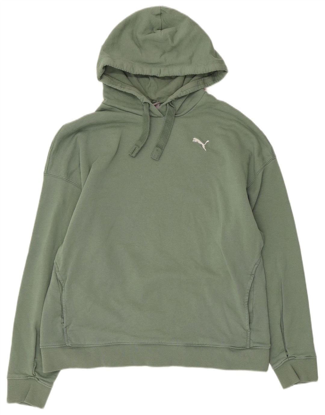 Puma Damen Kapuzenpullover UK 16 Große grüne Baumwolle