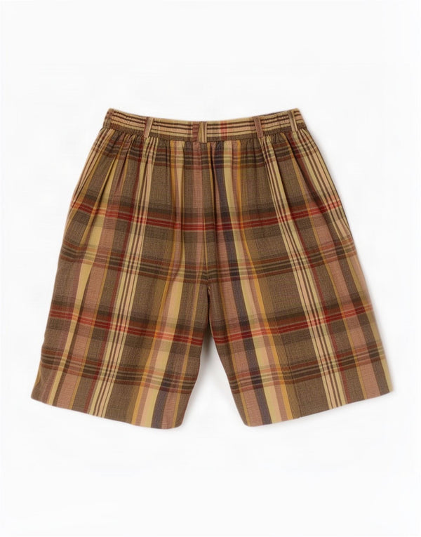 Conrad C Damen Pegged Casual Shorts UK 10 Small W26 Mehrfarbig kariert