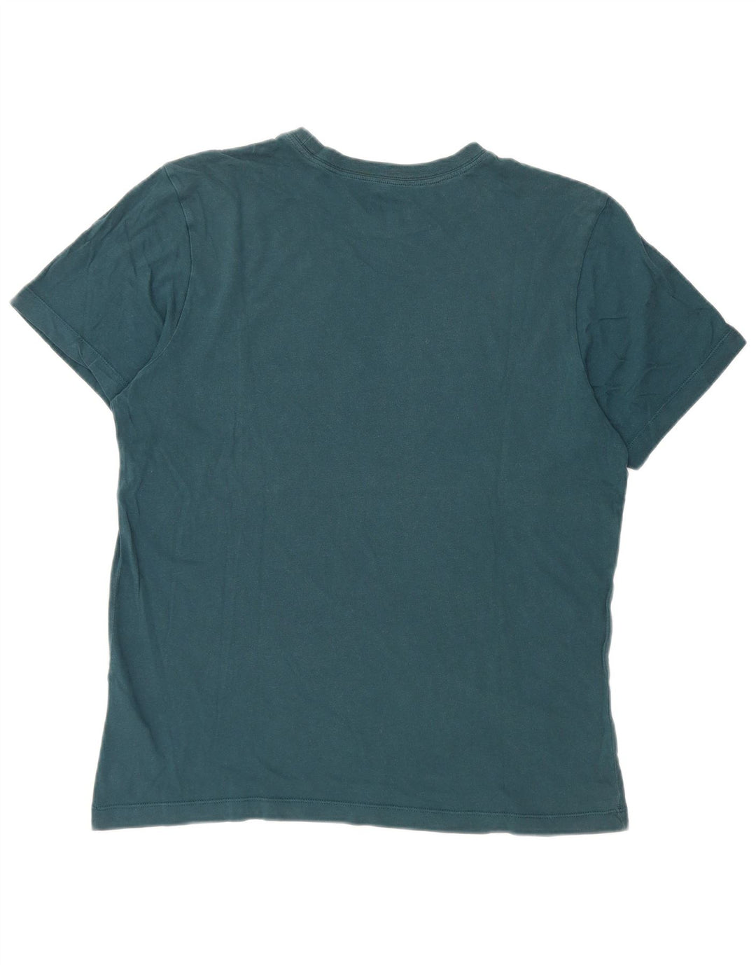 Nike Herren-T-Shirt mit Swoosh-Grafik, mittelblaue Baumwolle