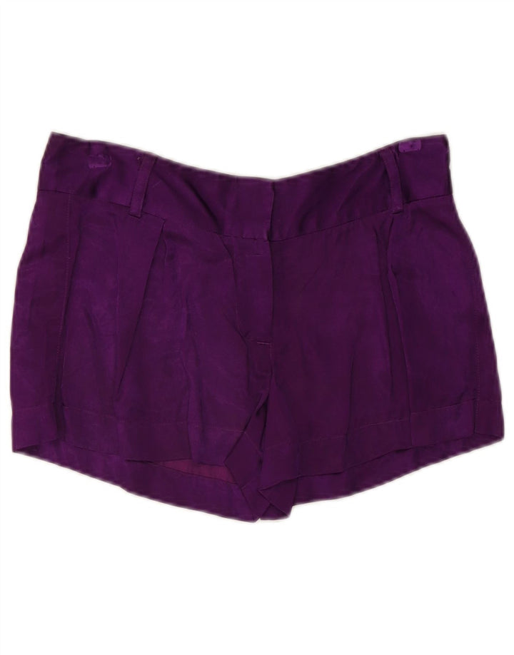 French Connection Damen Hotpants UK 8 Small W30 Lila Viskose