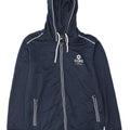 Jack & Jones Herren-Kapuzenpullover mit grafischem Reißverschluss, mittleres Marineblau, Polyester