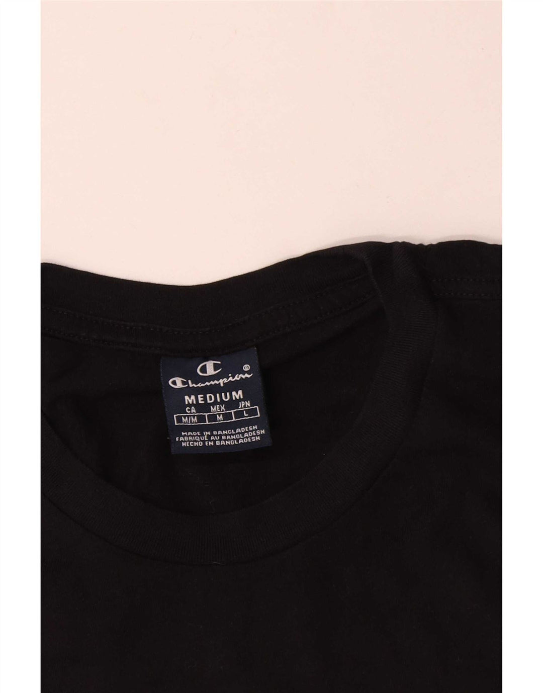 Champion Herren-T-Shirt mit Grafik, mittelschwarze Baumwolle