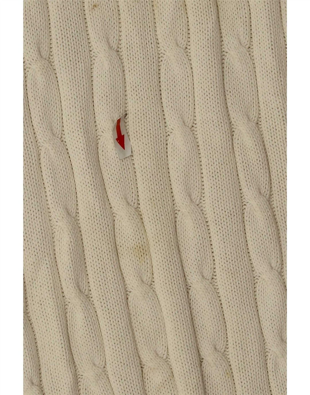 Tommy Hilfiger Herren-Pullover mit Reißverschluss am Hals, groß, aus weißer Baumwolle