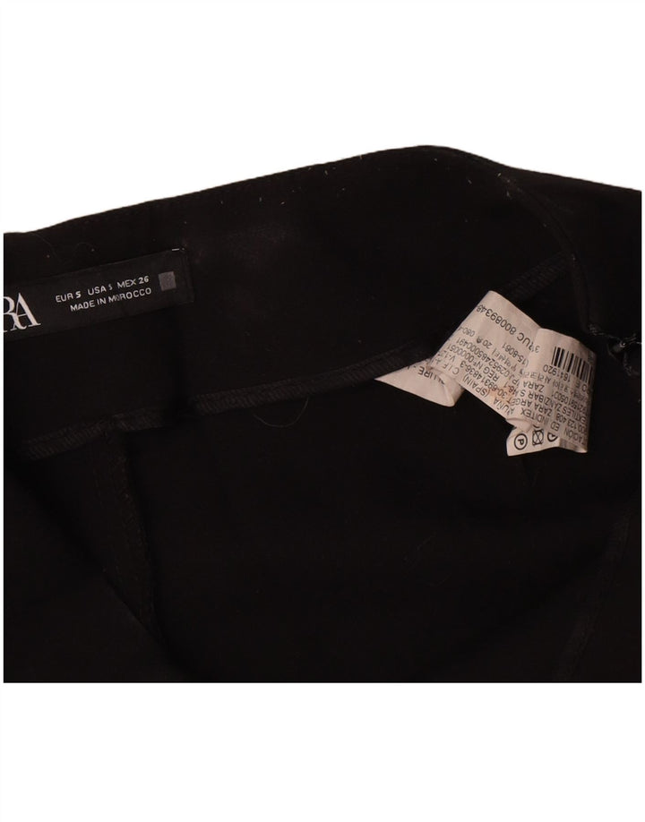 Zara Damen-Freizeitshorts, Größe S, W26, Schwarz, Polyester