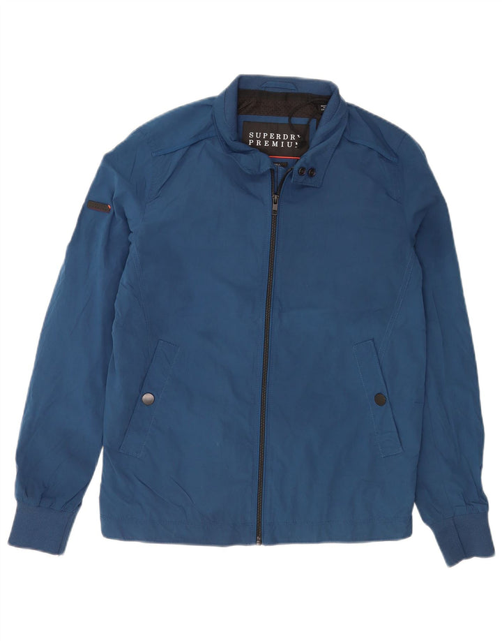 Superdry Herren Regenjacke UK 34 XS Blau Polyester