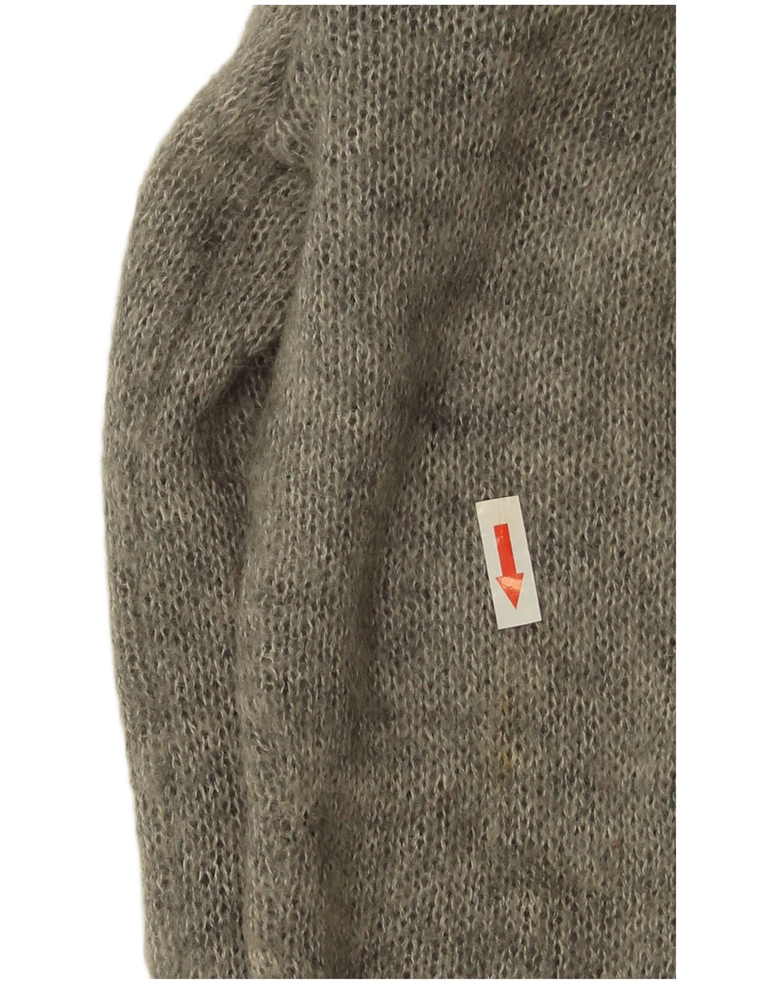 Vintage Damen Cardigan Pullover UK 14 Mittelgrau