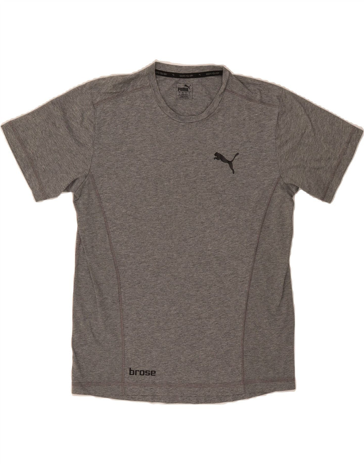 PUMA Mens T-Shirt Top Medium Grey Cotton Vintage Puma and Second-Hand Puma from Messina Hembry 