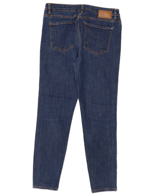 Desigual Damen Mid Rise Skinny Jeans EU 42 Large W30 L27 Marineblau