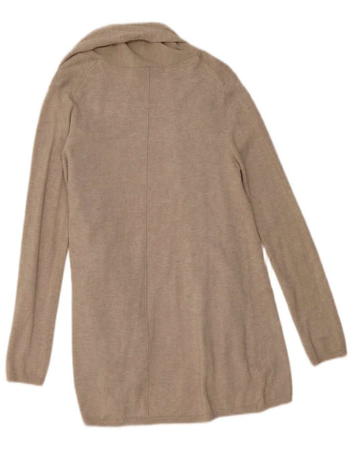 Offener Strickjackenpullover für Damen von Zara, Gr. 10, Größe S, Beige, Viskose