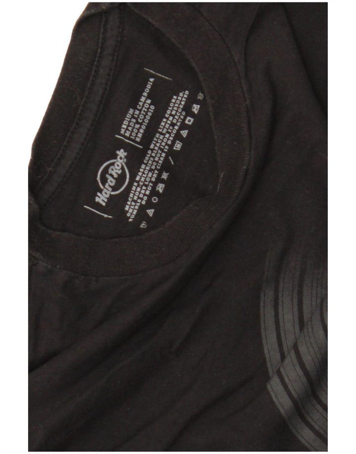 Hard Rock Cafe Herren Athens Grafik-T-Shirt aus mittelschwarzer Baumwolle