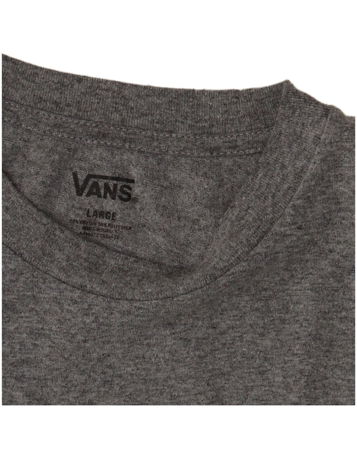 Vans Grafik-T-Shirt für Damen, UK 14, Größe L, Grau, Baumwolle