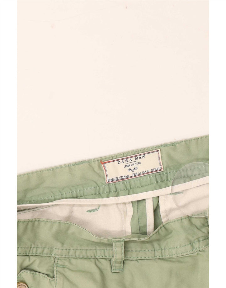 Zara Herren Chinoshorts EU 40 Medium W31 Grün