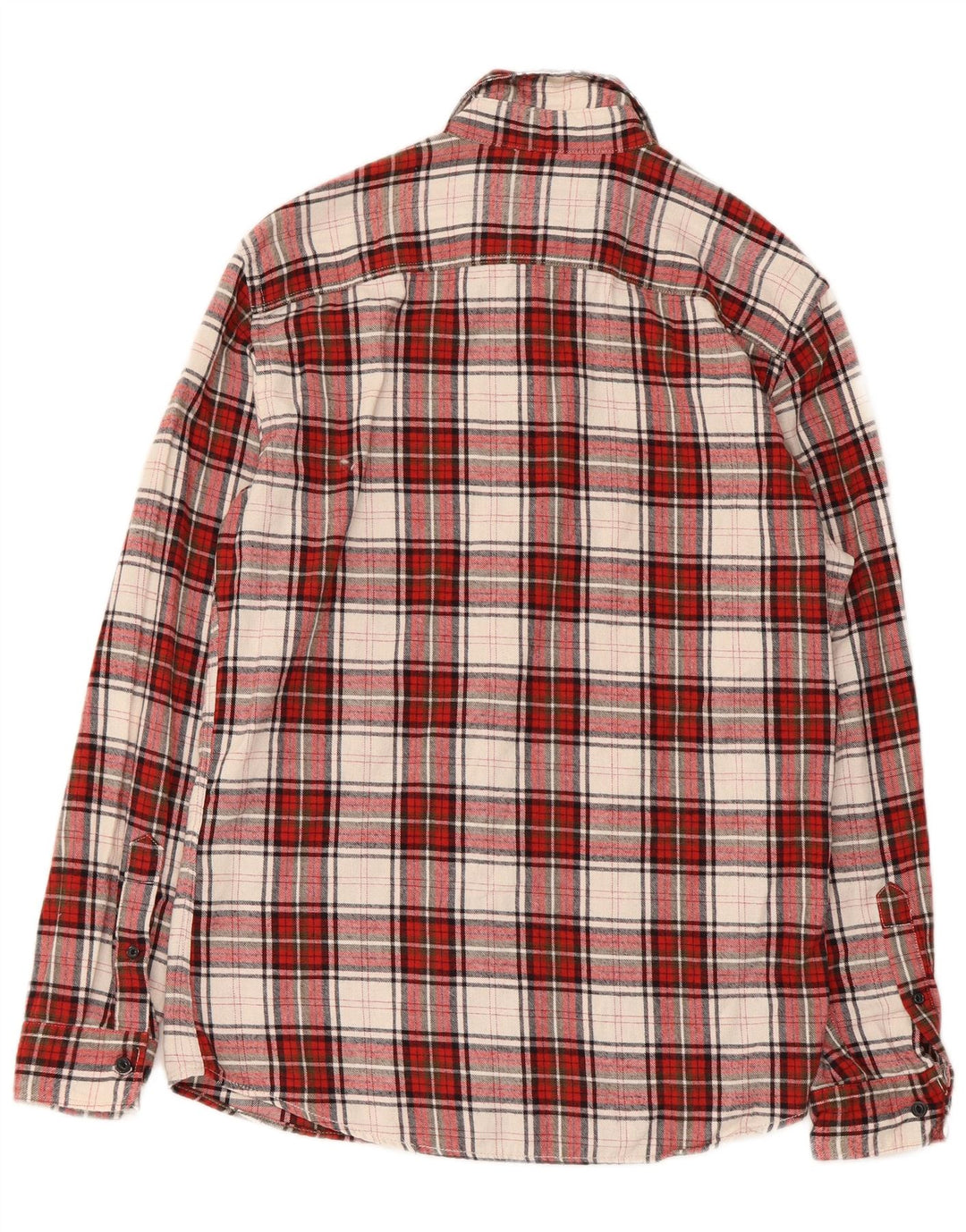 Jack & Jones Herren-Flanellhemd, mittelrot, kariert, Baumwolle