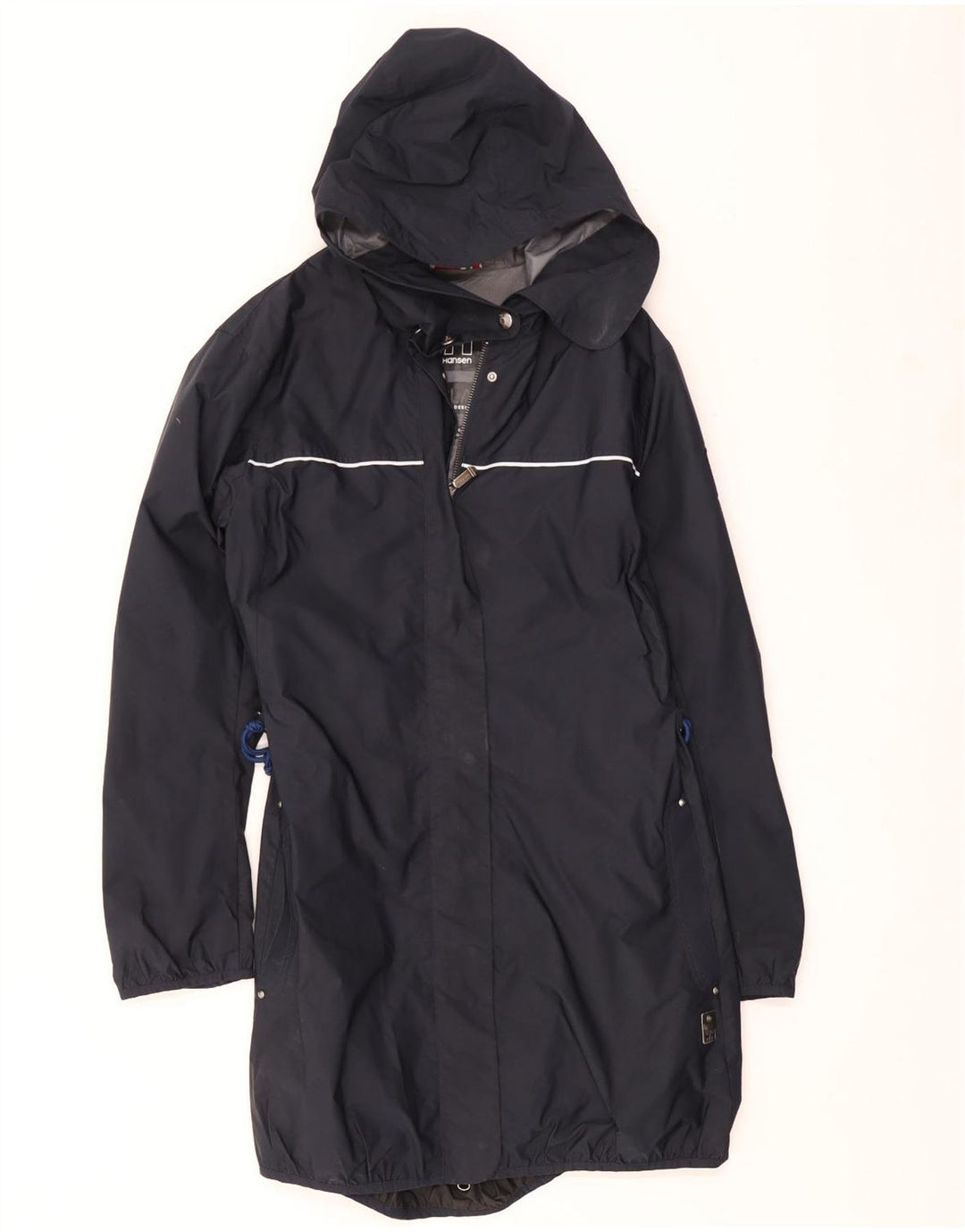 Helly Hansen Damen-Regenmantel mit Kapuze, UK 16, Größe L, Schwarz, Polyester