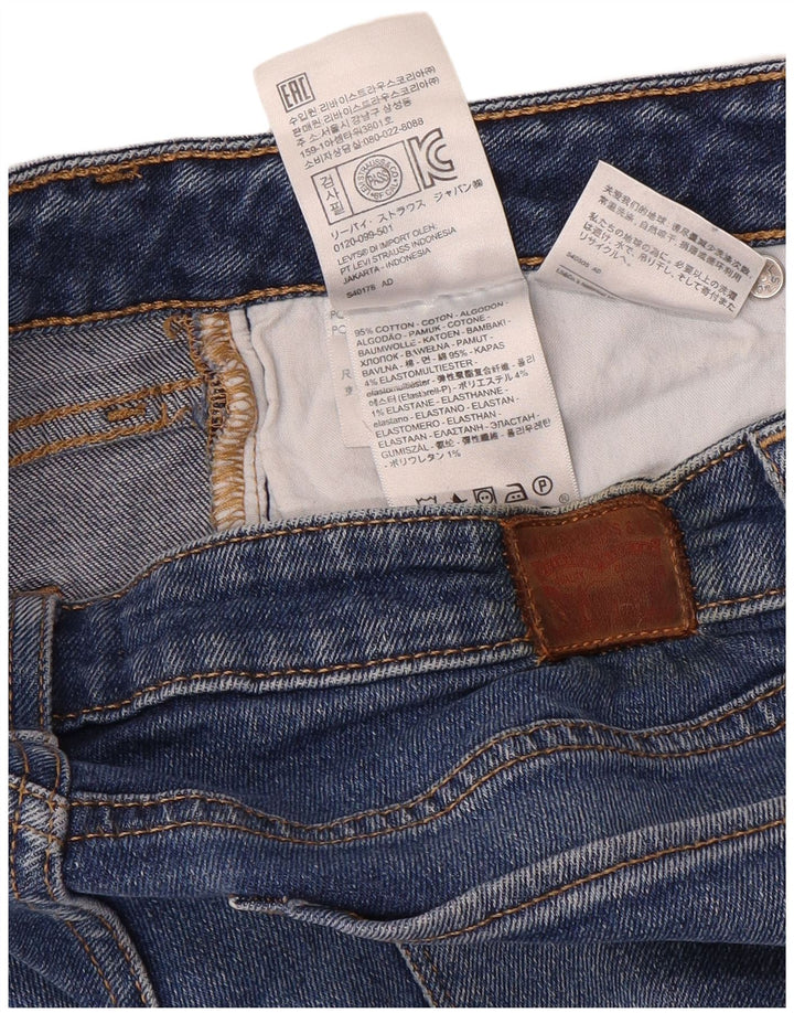 Levi's Damen 712 Slim Jeans W29 L32 Blaue Baumwolle