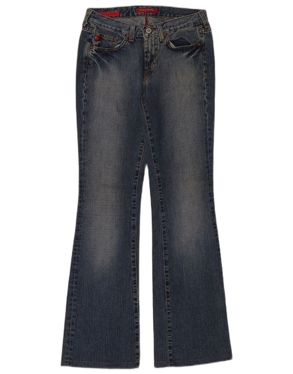 Guess Schlagjeans für Damen, W26, L32, blaue Baumwolle