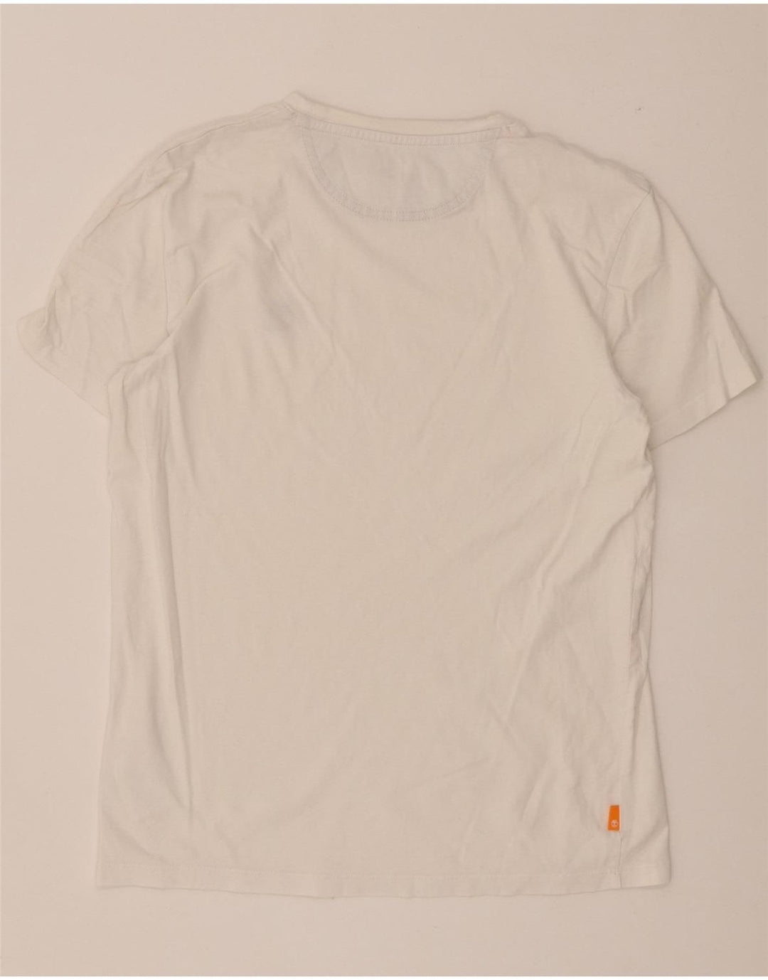 Timberland Slim Fit T-Shirt-Oberteil für Herren aus mittelweißer Baumwolle