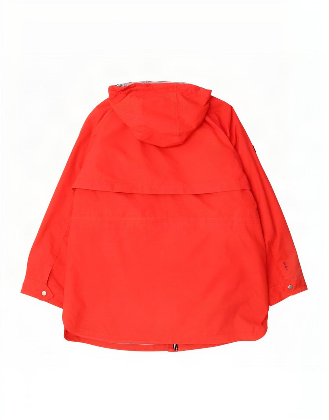 Joules Womens Hooded Oversized Rain Jacket UK 18 XL Rote Baumwolle