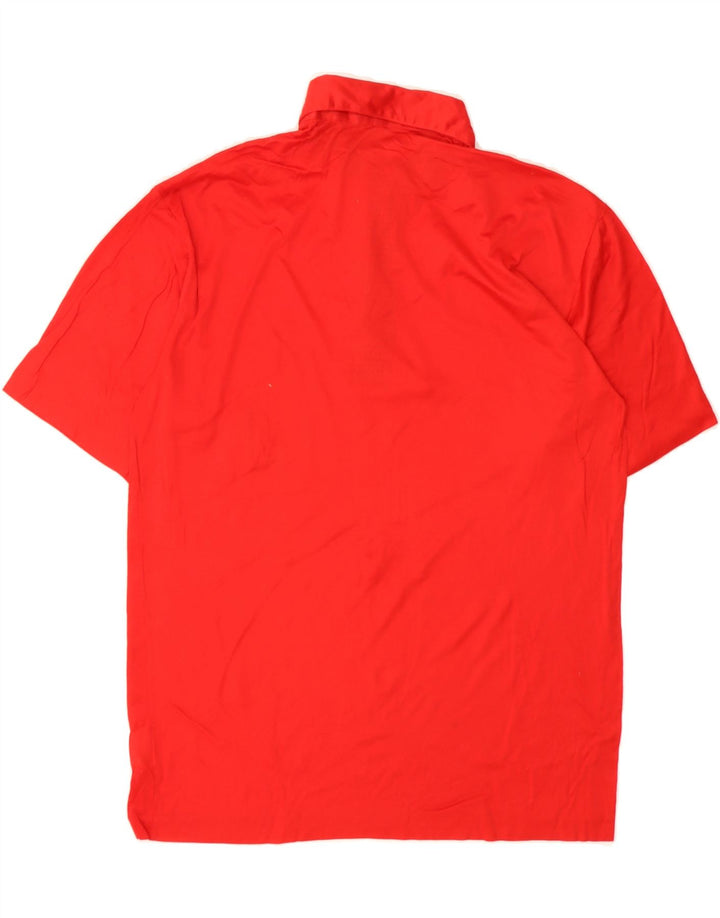 AQUASCUTUM Mens Polo Shirt Small Red Cotton Vintage Aquascutum and Second-Hand Aquascutum from Messina Hembry 