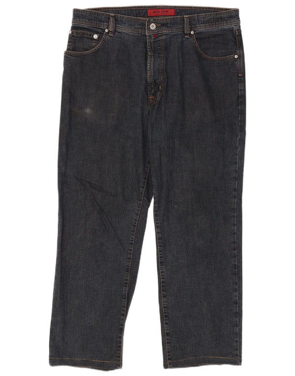 Pierre Cardin Mens Dijon Straight Jeans W38 L27 Navy Blue Cotton