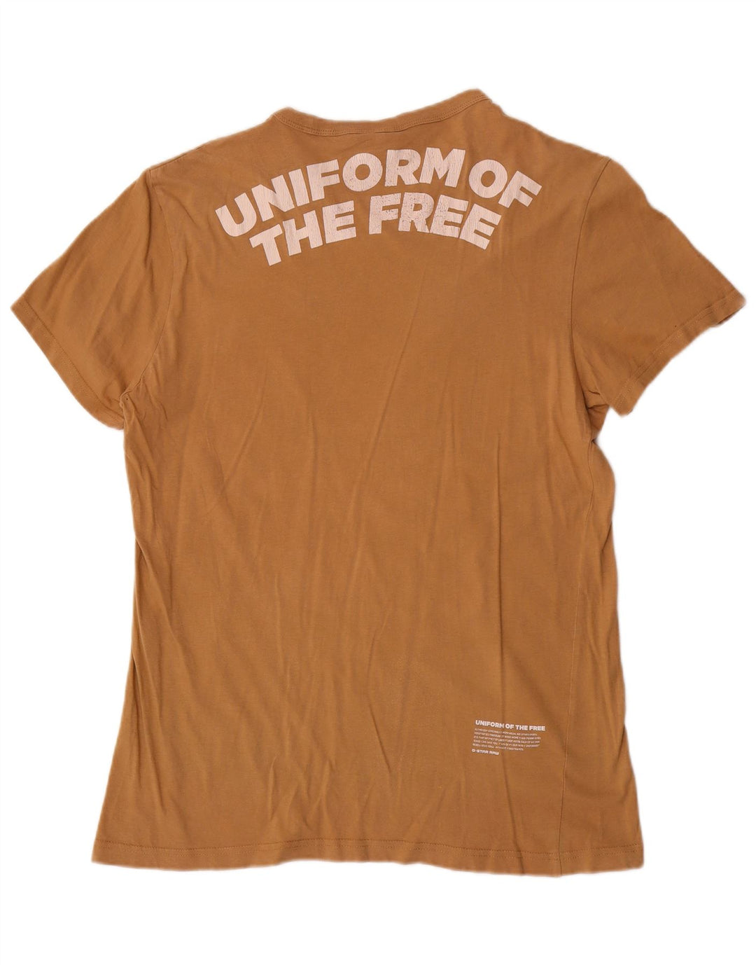 G-Star Herren T-Shirt mit Grafik, Größe L, Braun