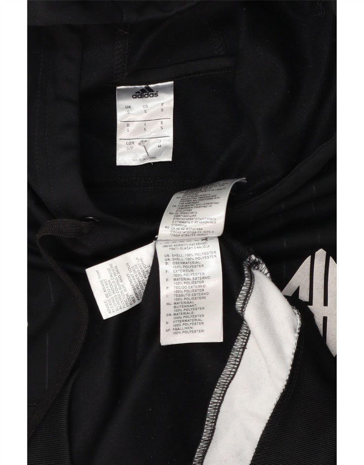 Adidas Herren Graphic Hoodie Pullover Small Schwarz Colourblock Polyester