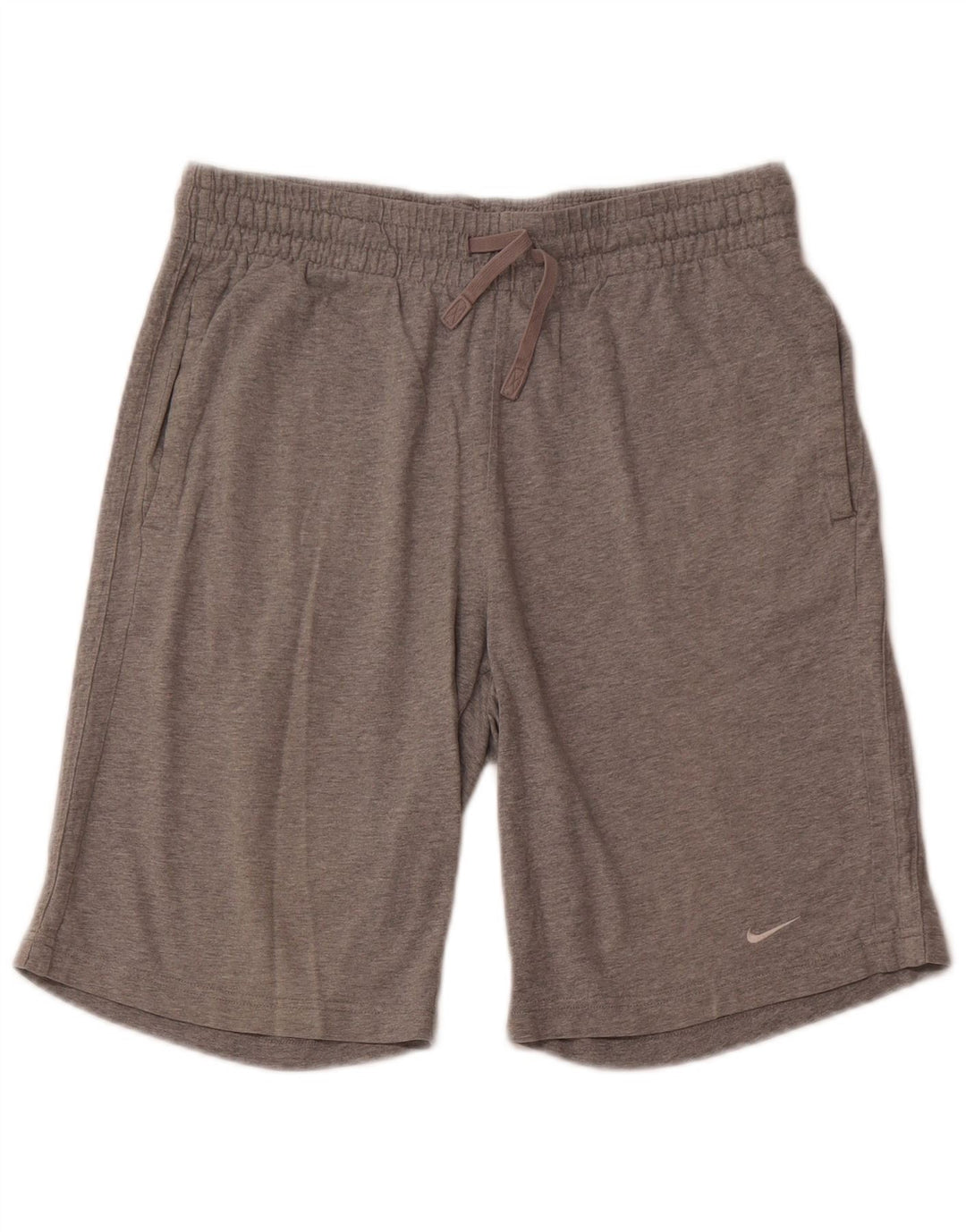 NIKE Herren-Sportshorts aus mittelgrauer Baumwolle