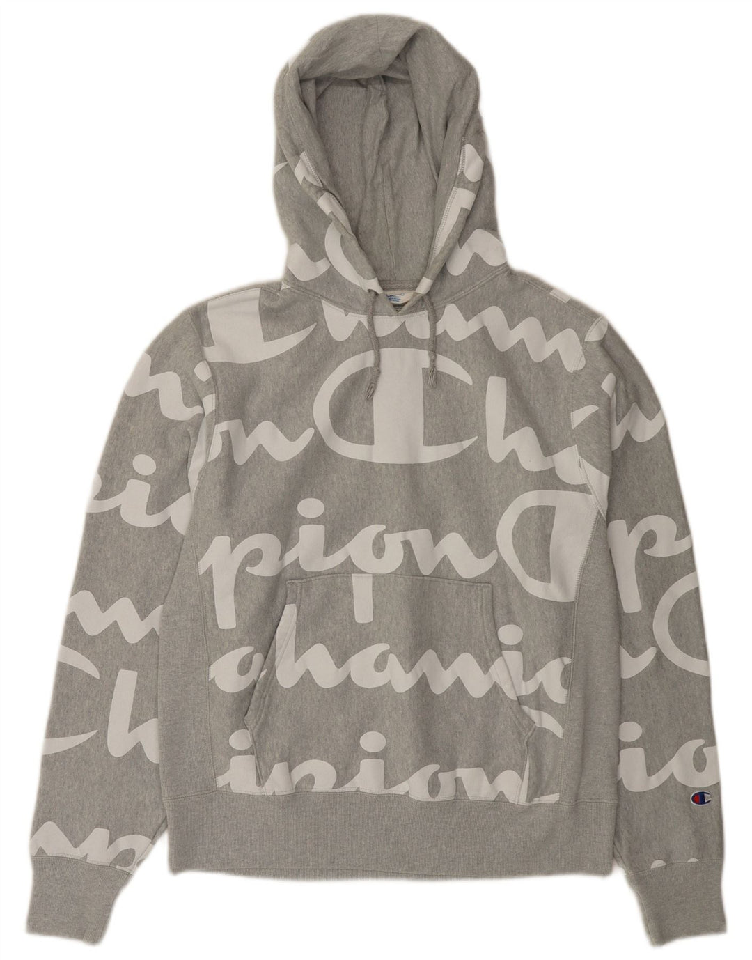 Champion Herren-Kapuzenpullover mit Grafik, mittelgraue Baumwolle