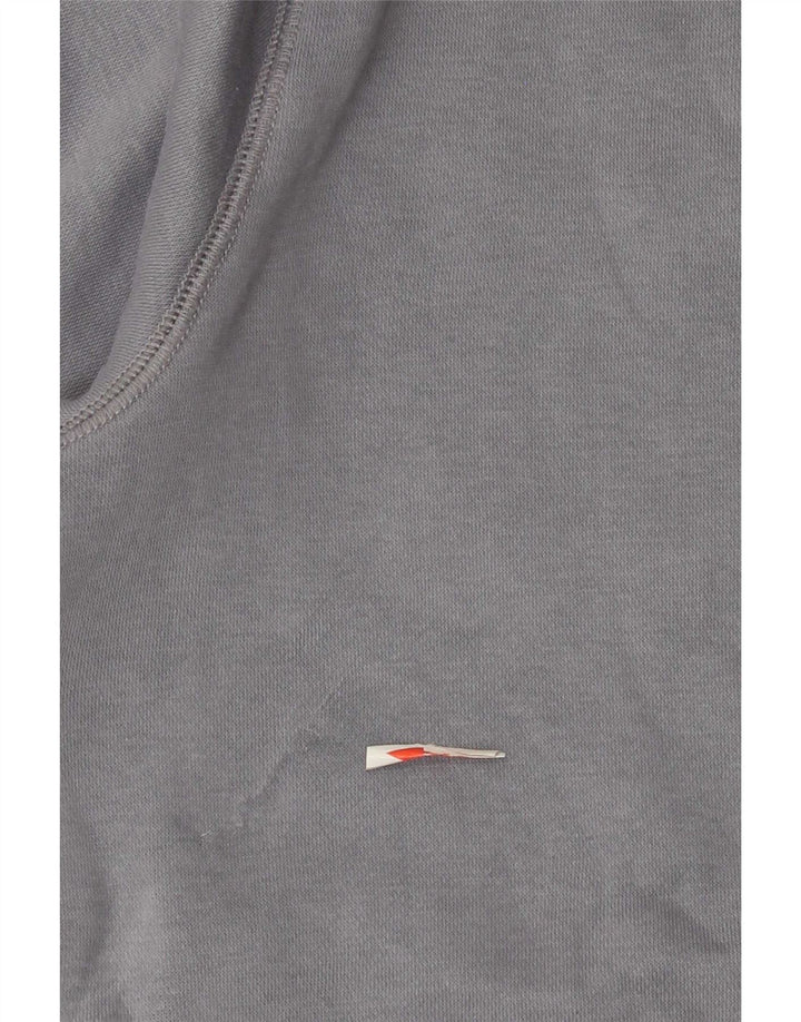 French Connection Herren-Kapuzenpullover mit Reißverschluss, mittelgraue Baumwolle