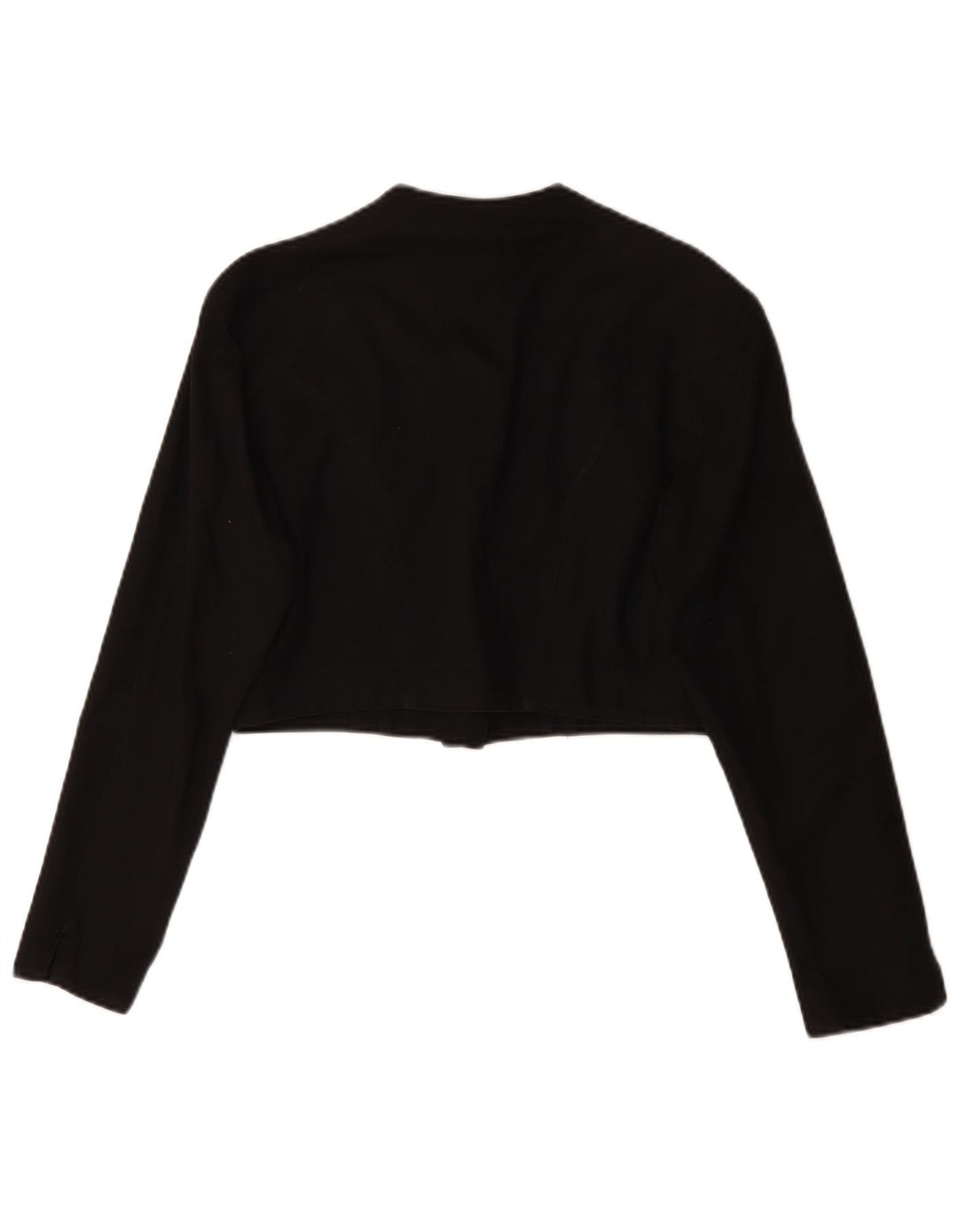 Swinger Damen Crop Bolero Jacke IT 42 Mittelschwarze Baumwolle