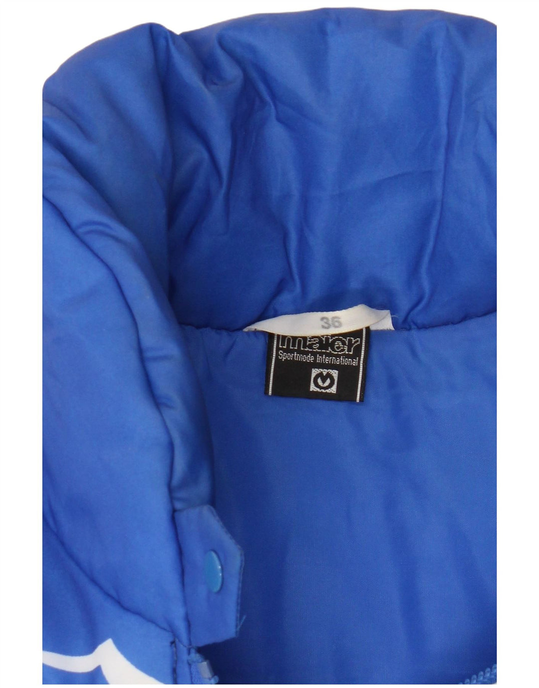 Maier Damen Wattierte Jacke EU 36 Small Blau Colourblock Polyamid