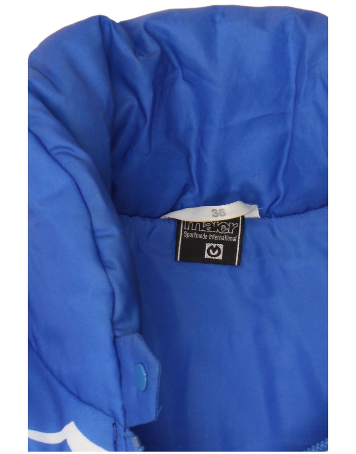 Maier Damen Wattierte Jacke EU 36 Small Blau Colourblock Polyamid