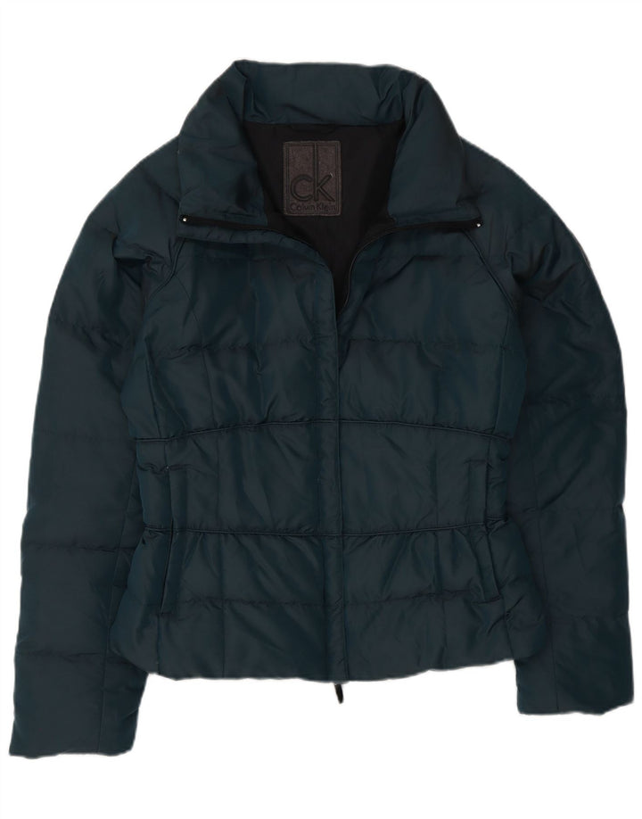 Calvin Klein Damen Wattierte Jacke IT 44 Mittelgrünes Polyamid