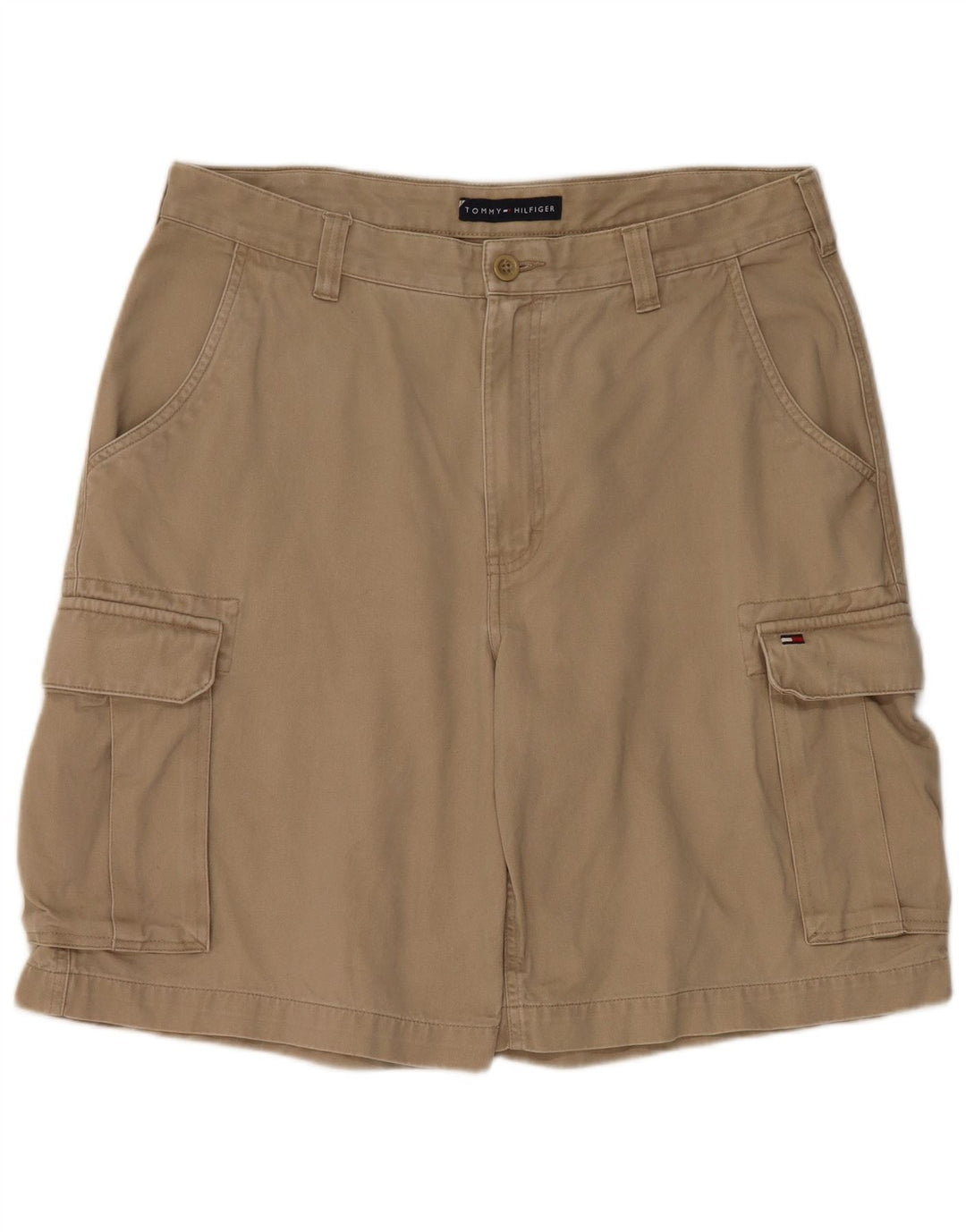 Tommy Hilfiger Herren Cargoshorts W33 Mittelbeige Baumwolle