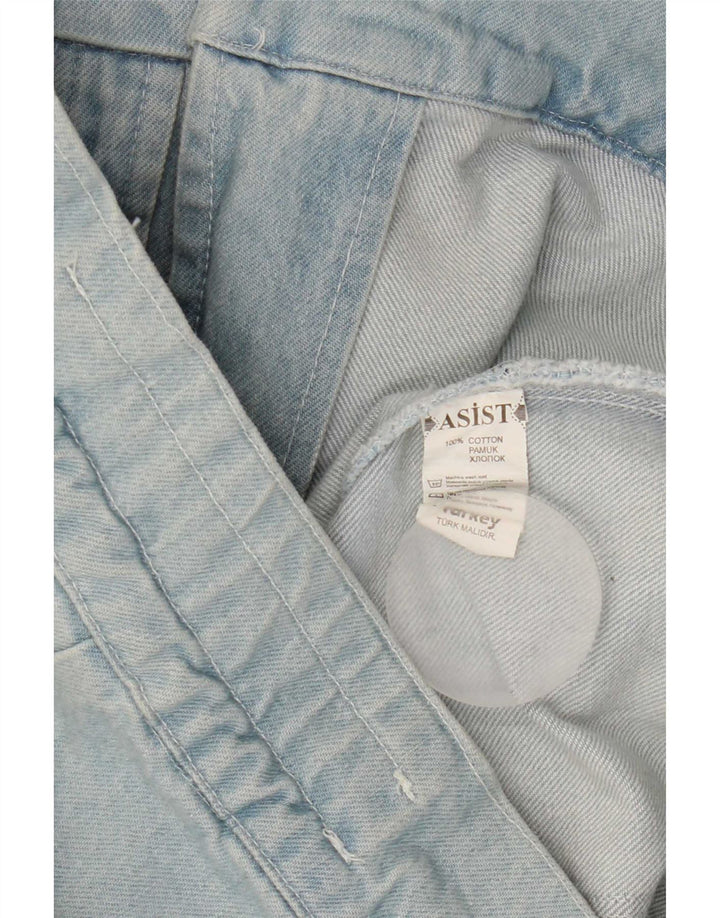 Vintage Damen Jeansjacke UK 14 Große blaue Baumwolle