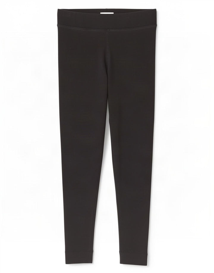 Marks & Spencer Damen Leggings UK 12 Mittelschwarze Baumwolle