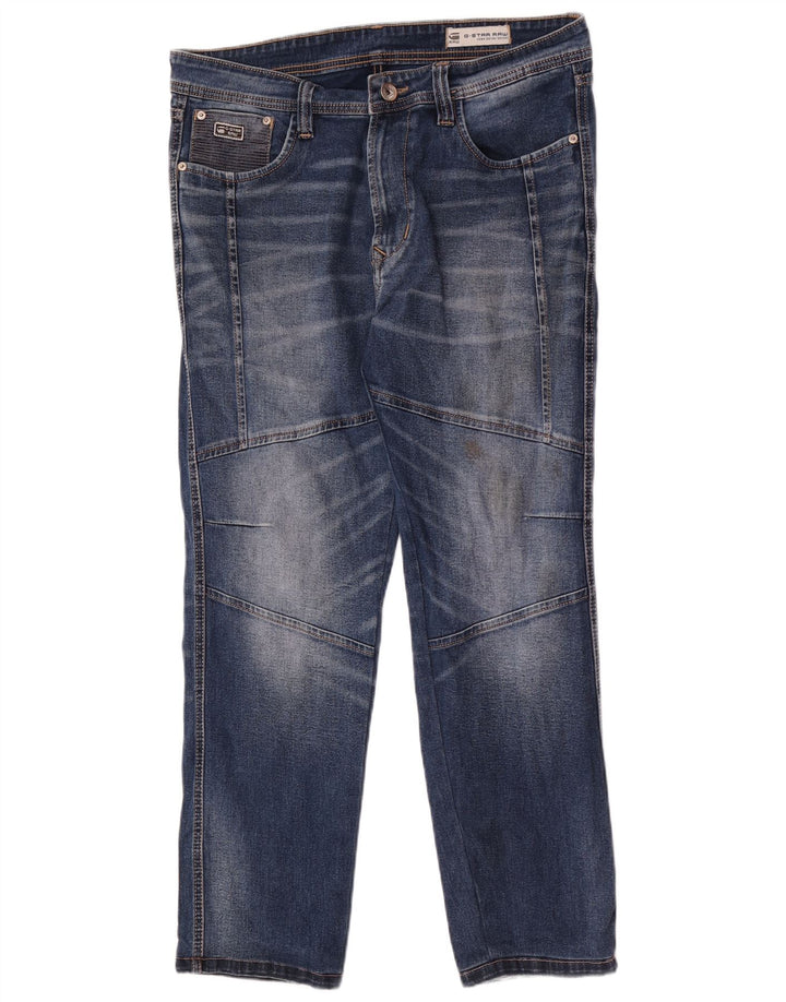 G-Star Herren Bronson Slim Jeans W34 L29 Blaue Baumwolle