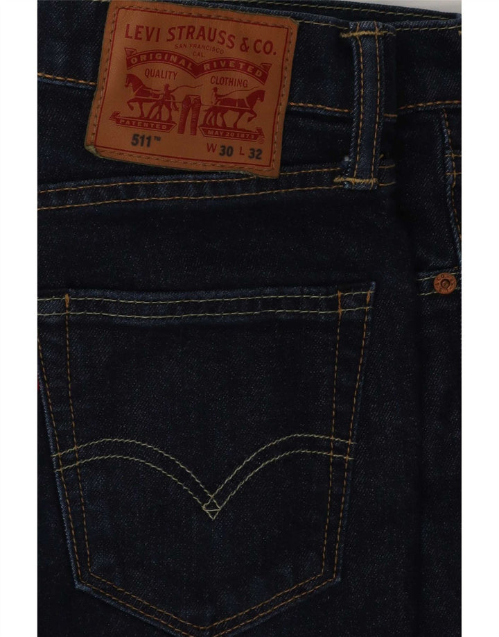 Levi's Herren 511 Slim Jeans W30 L29 Blaue Baumwolle