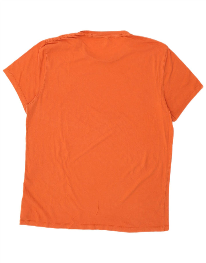 JACK WILLS Herren T-Shirt Top Large Orange Baumwolle