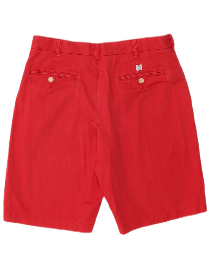 Marks & Spencer Herren-Chinoshorts, W34, Größe L, Rot, Baumwolle