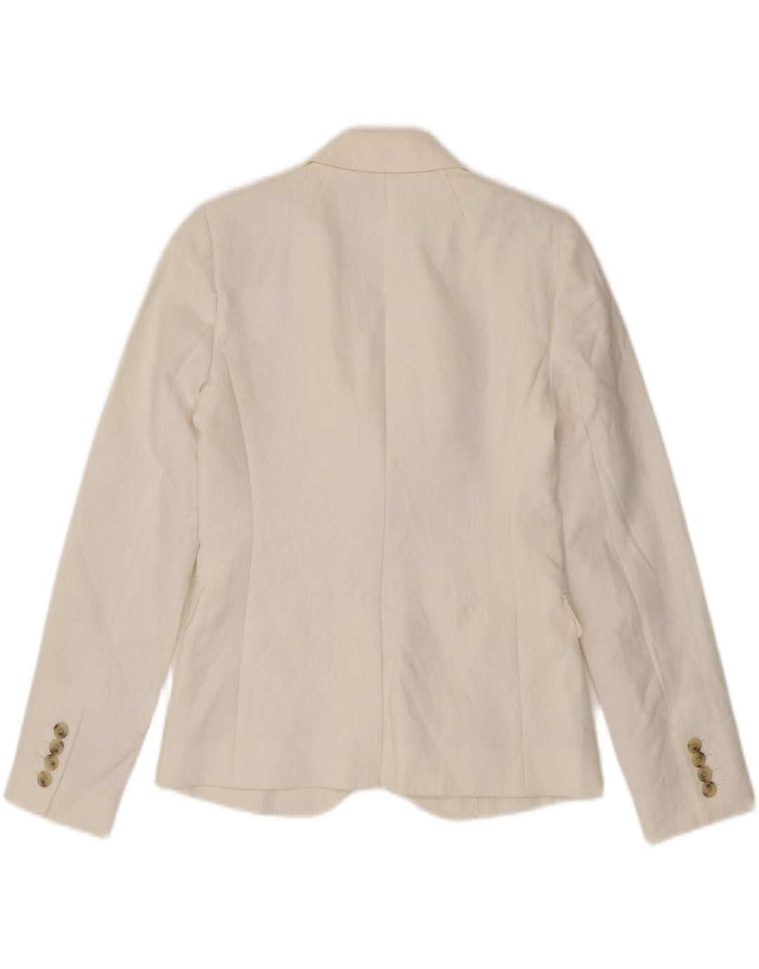 J. Crew Damen-Blazerjacke mit 2 Knöpfen, US 00 2XS, weißes Leinen
